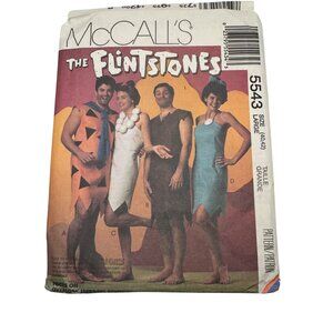 Vintage McCalls 5543 The Flintstones Costume Sewing Pattern Size L Collectible